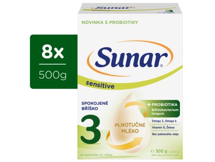 Sunar Sensitive 3, 8x500g