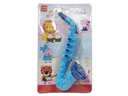 Dětský saxofon 27cm modrá