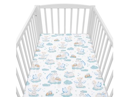 New Baby Bavlněné prostěradlo 120x60 Dráček 3