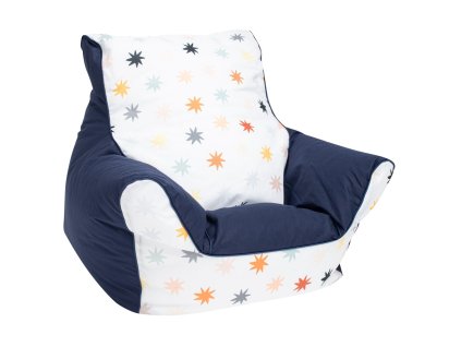 New Baby Dětské křeslo plněné kuličkami modrá