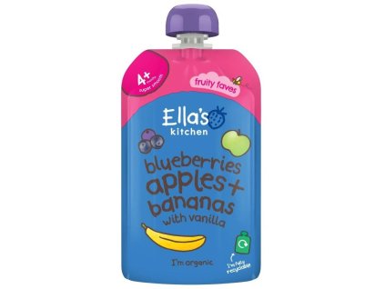 Ella's Kitchen BIO Jablko, borůvka a banán (120g)