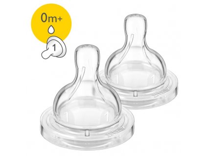 Philips AVENT Dudlík Anti-colic/Classic+ 1 novorozenecký průtok, 2 ks