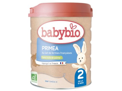 BABYBIO Primea 2 Pokračovací kojenecké BIO mléko, 800g