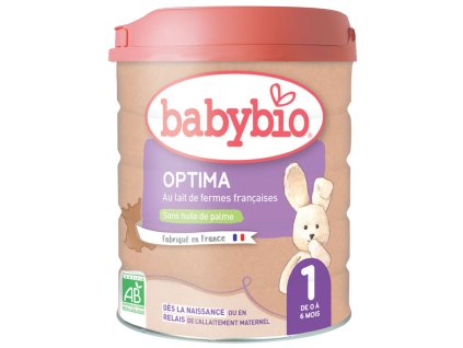 BABYBIO Optima 1 počáteční kojenecké BIO mléko, 800g