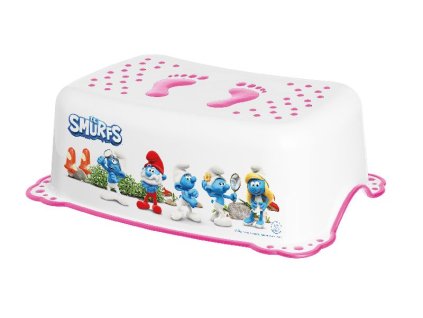 MALTEX Dětské stupátko Šmoulové růžové