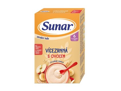 Sunar Cereální kaše vícezrnná s ovocem 210g (2)