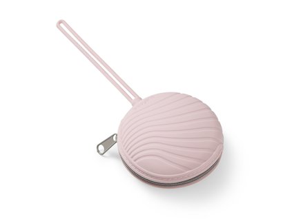 Babyono Silikonové pouzdro se zipem na dudlík růžové