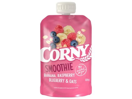 Corny kapsička Smoothie banán, maliny, borůvky, ovesné vločky 120g