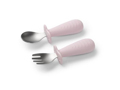 Babyono Dětský příbor z nerezové oceli růžová