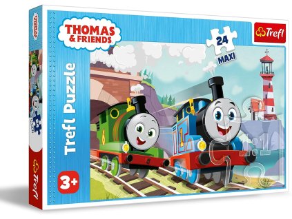 TREFL Puzzle MAXI Mašinka Tomáš Tom a Percy na kolejích