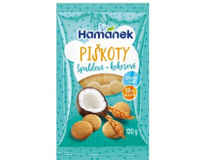 Hamánek Špaldové piškoty s kokosem 120g