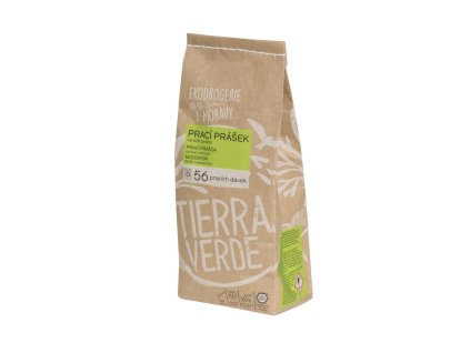 TIERRA VERDE Prací prášek z mýdlových ořechů na bílé prádlo 850g