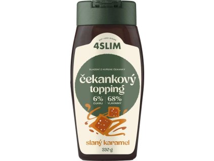 4Slim Čekankový topping slaný karamel 330g