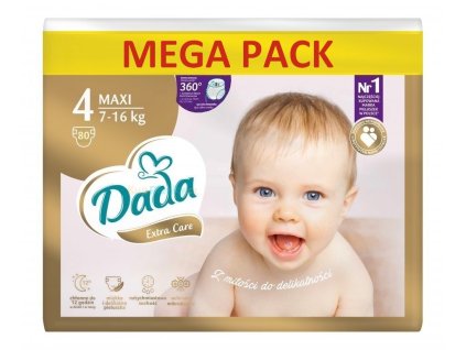 Dada MEGA PACK extra care vel.4, 7 16kg, 80ks 1