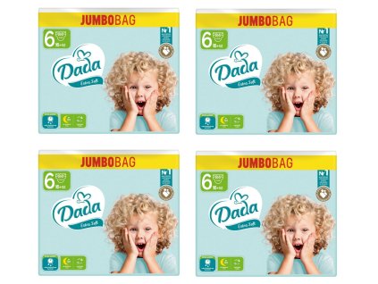 4x Dada JUMBOBAG Extra Soft 6 EXTRA LARGE, 16+kg, 84ks