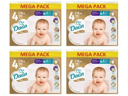 4x Dada MEGA PACK extra care vel.4, 7 16kg, 80ks 1