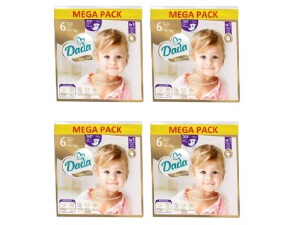 4x Dada MEGA PACK extra care vel.6, 16+kg, 64ks 1