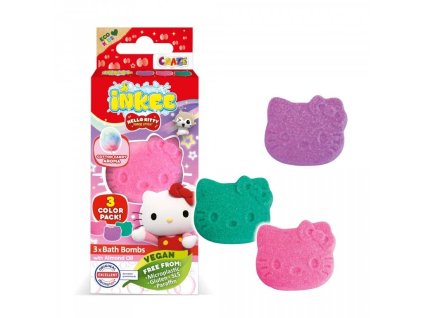 INKEE Bomba do koupele Hello Kitty 3x15g 1