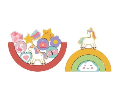 2Kids Toys Balanční puzzle Unicorn 2v1 1