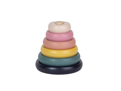 PETITE&MARS Hračka dřevěná skládací Orbit Wood of Mars 36m+ Aurora Pink