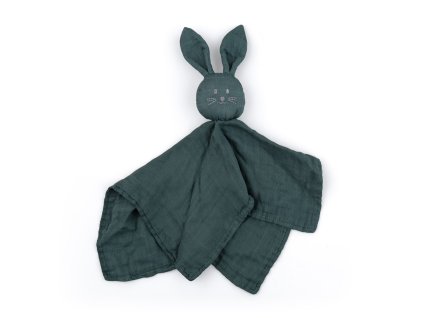 PETITE&MARS Mazlíček bambusový mušelínový Hugo Misty Green