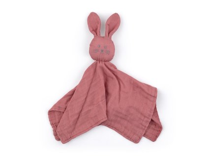 PETITE&MARS Mazlíček bambusový mušelínový Hugo Dusty Rose