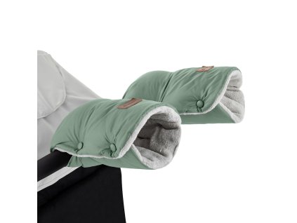 PETITE&MARS Rukávník rukavice Jasie na kočárek Pale Eucalypt