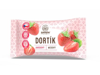 Dortík jahodový medový 60g