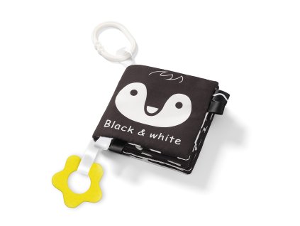 BabyOno Měkká senzorická knížka BLACK & WHITE
