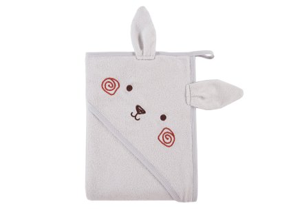 Eevi Froté osuška s kapucí MELLOW 100x100cm šedá
