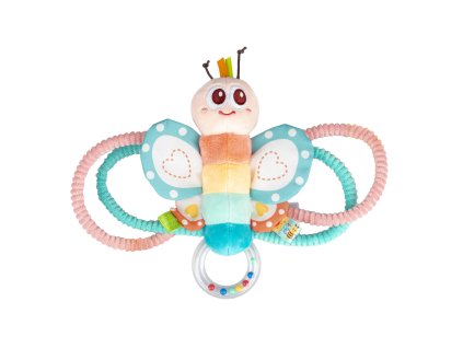 BALIBAZOO Plyšová chrastící hračka Motýlek Tymek