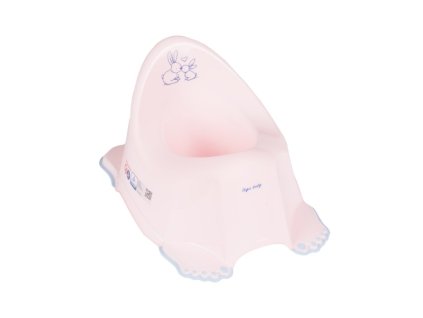 TEGA Nočník protiskluzový s hrací skříňkou Králíček Růžová