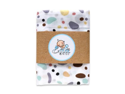 Ega Kids Mušelínová zavinovačka 120x120cm Barevná