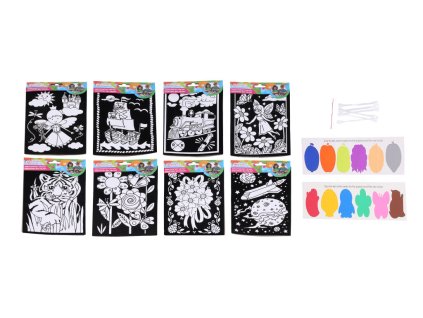 Kreativní set velvet barvy + 6ks tyčinek