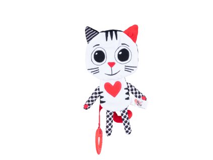 BALIBAZOO Kontrastní šustící hračka Kočička