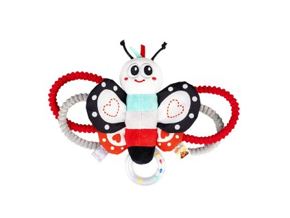 BALIBAZOO Plyšová kontrastní hračka Motýlek Antek