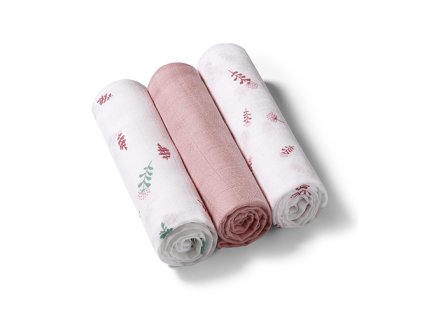 BabyOno Bambusové pleny NATURAL BAMBOO (3ks) Růžové