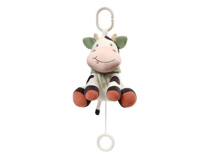 BabyOno Plyšová hrající hračka Kravička BINGO