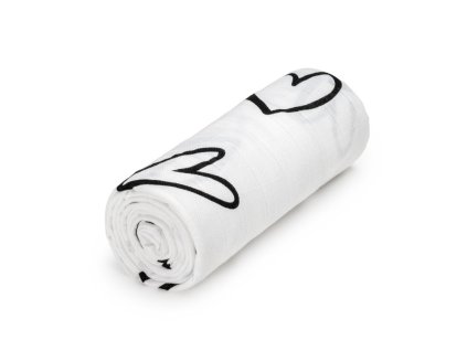 T TOMI Velká bavlněná TETRA osuška Hearts