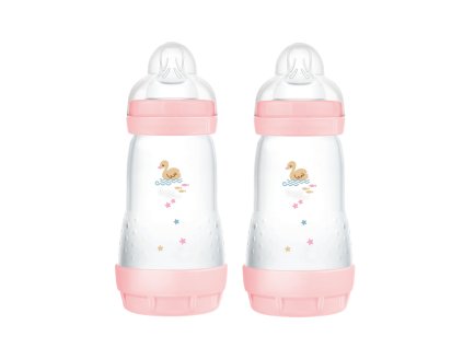 MAM Easy Start Lahev Anti-Colic pack 2x260ml - růžová
