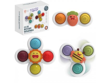 WOOPIE Spinner s přísavkou (3ks) Zahrada