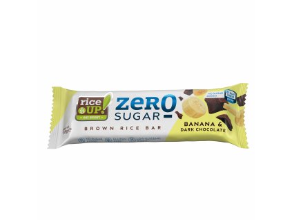 RiceUp tyčinka Zero Banán hořká čokoláda 18g