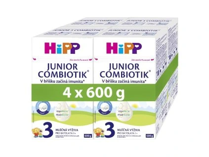HiPP JUNIOR Combiotik 3 Batolecí mléko 4x600g