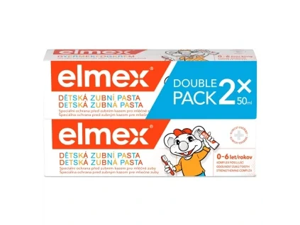 Elmex dětská zubní pasta (0 6let) 2x50ml
