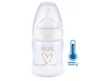 NUK FC+ lahev s kontrolou teploty, 150 ml - bílá