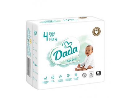 Dada pure care vel. 4, 7 16 kg, 33 ks