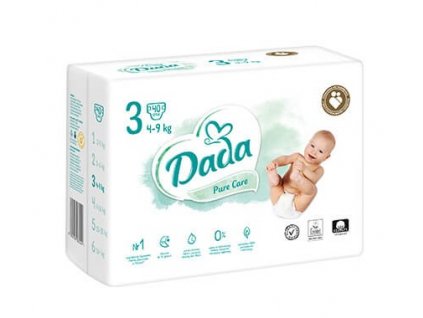 Dada pure care vel. 3, 4 9 kg, 40 ks