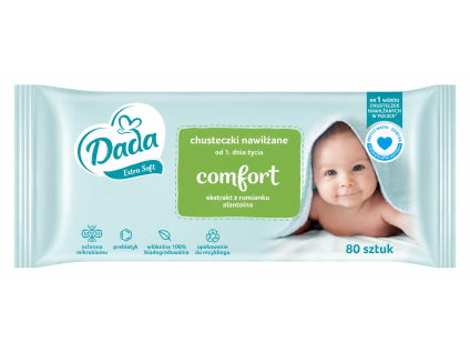 Dada vlhčené ubrousky extra soft 80ks Comfort 2