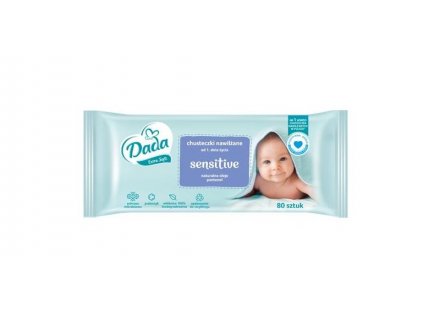 Sensitive vlhčené ubrousky extra soft 80ks