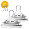 Philips AVENT Dudlík Natural 4 rychlý průtok 6m+, 2 ks